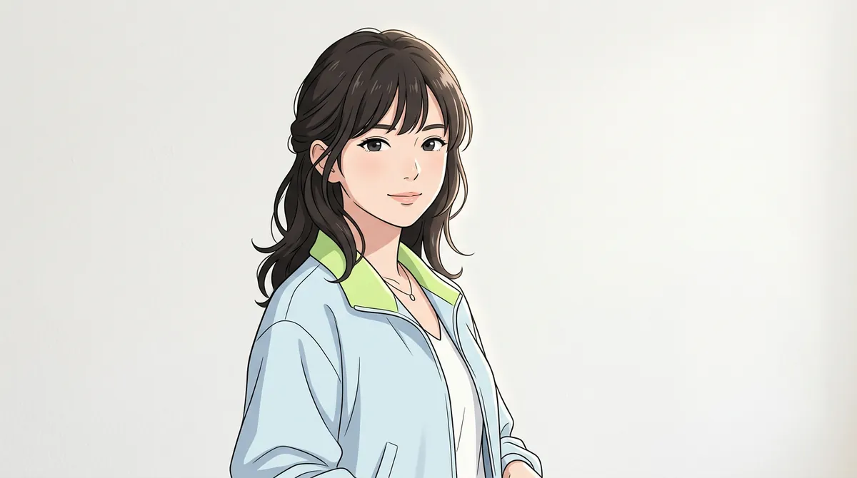 AI 生成的二次元人像示例